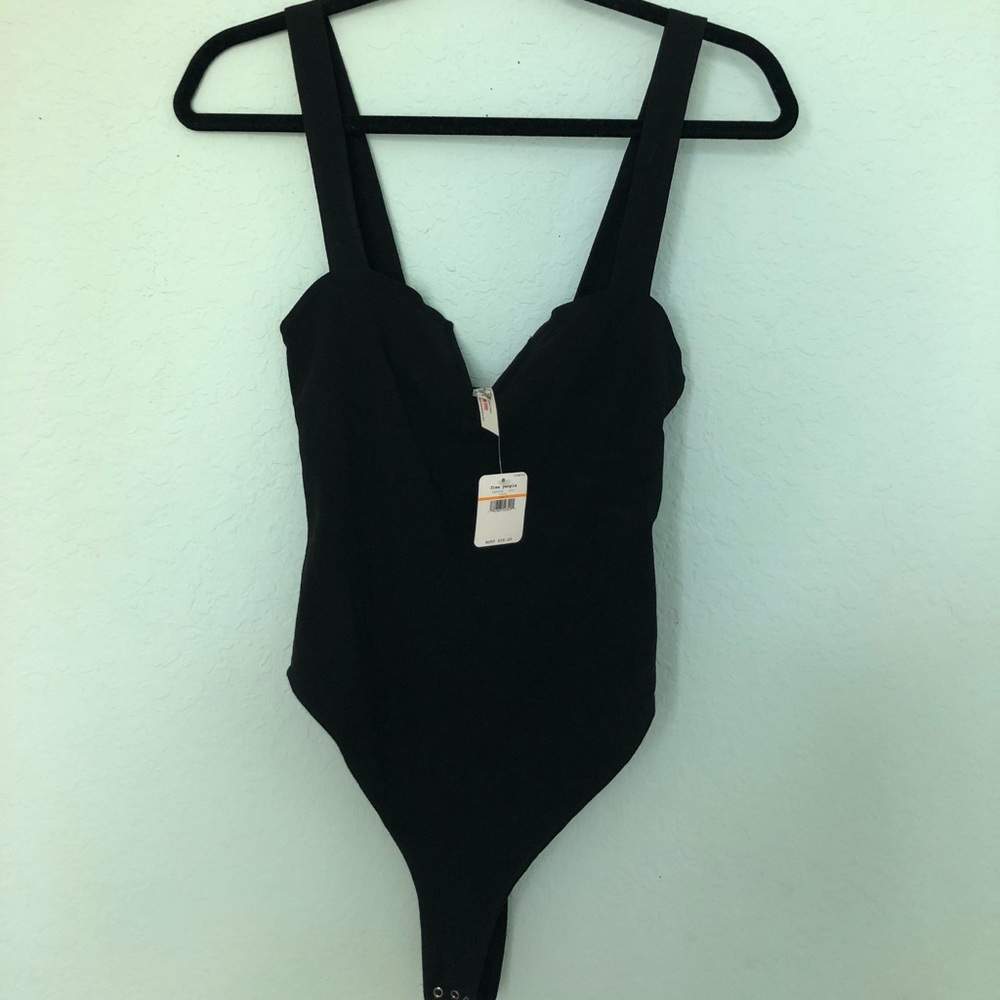 Free people black bodysuit